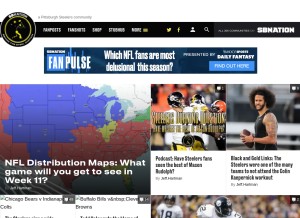 How behindthesteelcurtain.com looks like on a tablet such as an iPad.
