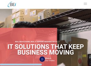 How beinetworks.com looks like on a tablet such as an iPad.