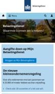 How belastingdienst.nl looks like on a mobile device such as an iPhone.