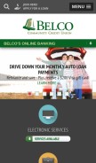 How belco.org looks like on a mobile device such as an iPhone.