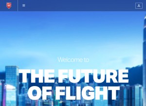 How bellflight.com looks like on a tablet such as an iPad.