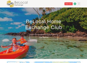 How belocalexchange.com looks like on a tablet such as an iPad.
