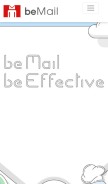 How bemail.it looks like on a mobile device such as an iPhone.