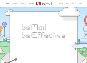 How bemail.it looks like on a tablet such as an iPad.