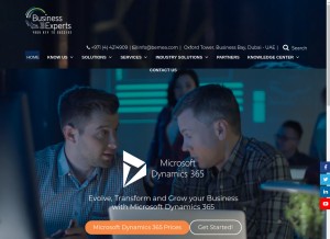 How bemea.com looks like on a tablet such as an iPad.