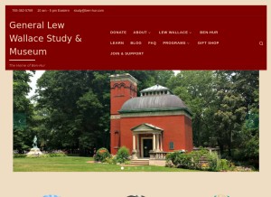 How ben-hur.com looks like on a tablet such as an iPad.
