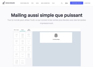 How benchmarkemail.com looks like on a tablet such as an iPad.