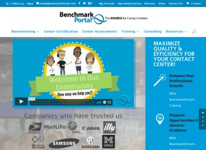 How benchmarkportal.com looks like on a tablet such as an iPad.