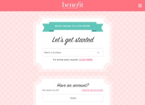 How benefitboutiques.com looks like on a tablet such as an iPad.