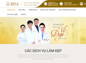 How benhvienthammydna.vn looks like on a tablet such as an iPad.