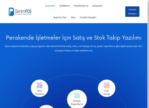 How benimpos.com looks like on a tablet such as an iPad.