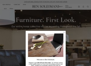 How bensoleimani.com looks like on a tablet such as an iPad.