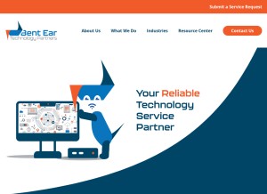 How bent-ear-tech.com looks like on a tablet such as an iPad.