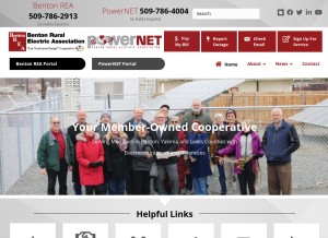 How bentonrea.com looks like on a tablet such as an iPad.