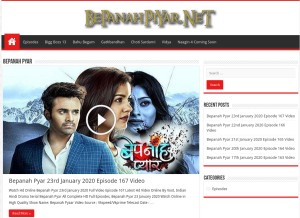 How bepanahpiyar.net looks like on a tablet such as an iPad.