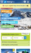 How bergfex.it looks like on a mobile device such as an iPhone.