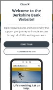 How berkshirebank.com looks like on a mobile device such as an iPhone.
