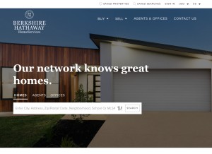 How berkshirehathawayhs.com looks like on a tablet such as an iPad.