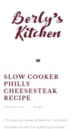 How berlyskitchen.com looks like on a mobile device such as an iPhone.