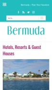 How bermuda.com looks like on a mobile device such as an iPhone.
