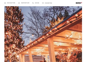 How bern.com looks like on a tablet such as an iPad.