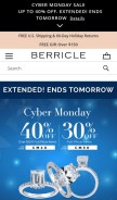 How berricle.com looks like on a mobile device such as an iPhone.