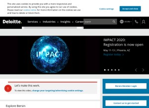 How bersin.com looks like on a tablet such as an iPad.