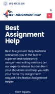How bestassignmenthelp.net looks like on a mobile device such as an iPhone.
