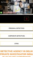 How bestdetectiveagency.com looks like on a mobile device such as an iPhone.