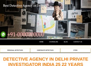 How bestdetectiveagency.com looks like on a tablet such as an iPad.