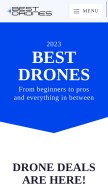 How bestdrones.net looks like on a mobile device such as an iPhone.