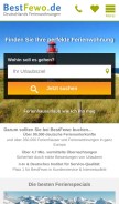 How bestfewo.de looks like on a mobile device such as an iPhone.