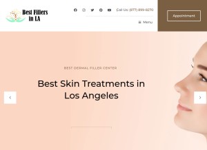 How bestfillersla.com looks like on a tablet such as an iPad.