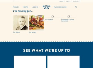 How bestfoods.com looks like on a tablet such as an iPad.