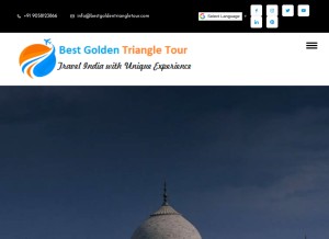 How bestgoldentriangletour.com looks like on a tablet such as an iPad.