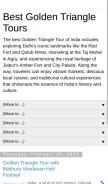 How bestgoldentriangletoursofindia.blogspot.com looks like on a mobile device such as an iPhone.