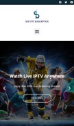 How bestiptvsubscription.io looks like on a mobile device such as an iPhone.