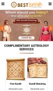 How bestjyotish.com looks like on a mobile device such as an iPhone.