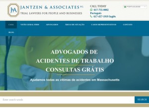 How bestlawyerboston.com looks like on a tablet such as an iPad.