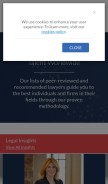 How bestlawyers.com looks like on a mobile device such as an iPhone.