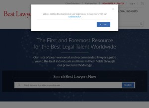How bestlawyers.com looks like on a tablet such as an iPad.