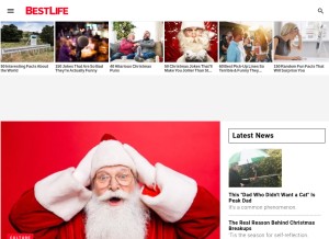 How bestlifeonline.com looks like on a tablet such as an iPad.