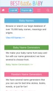 How bestlittlebaby.com looks like on a mobile device such as an iPhone.