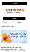 How bestmessage.org looks like on a mobile device such as an iPhone.