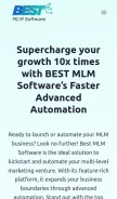 How bestmlmsoftware.com looks like on a mobile device such as an iPhone.