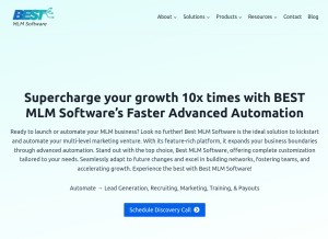 How bestmlmsoftware.com looks like on a tablet such as an iPad.