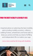 How bestmobilityaids.com looks like on a mobile device such as an iPhone.