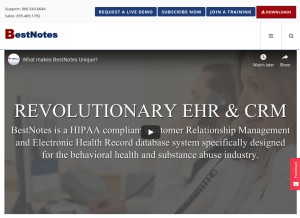 How bestnotes.com looks like on a tablet such as an iPad.