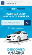 How bestparking.com looks like on a mobile device such as an iPhone.