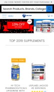 How bestpricenutrition.com looks like on a mobile device such as an iPhone.